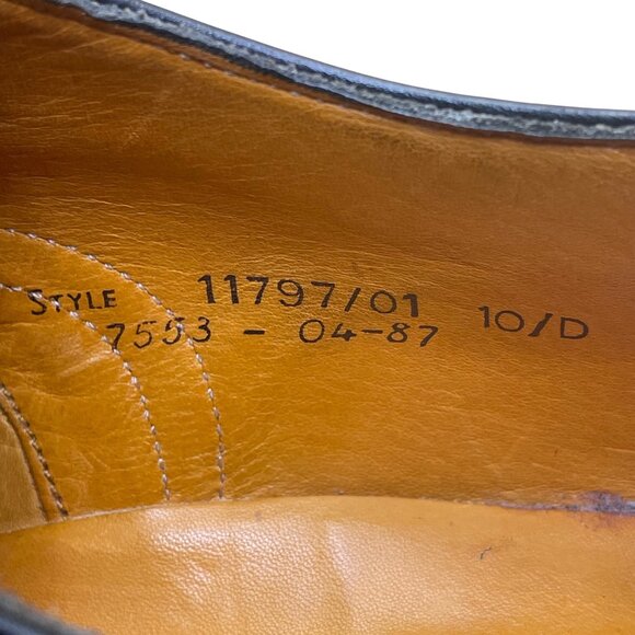 Britches Georgetowne Men’s Black Leather Wingtip Oxford Dress Shoes Size 10D main image 7